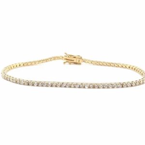 14K Yellow Gold 2.35ct Diamond Tennis Bracelet