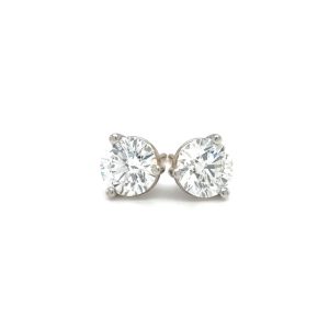 14KWG 1.03 G-SI1, 1.05ct I SI1 Dia Studs