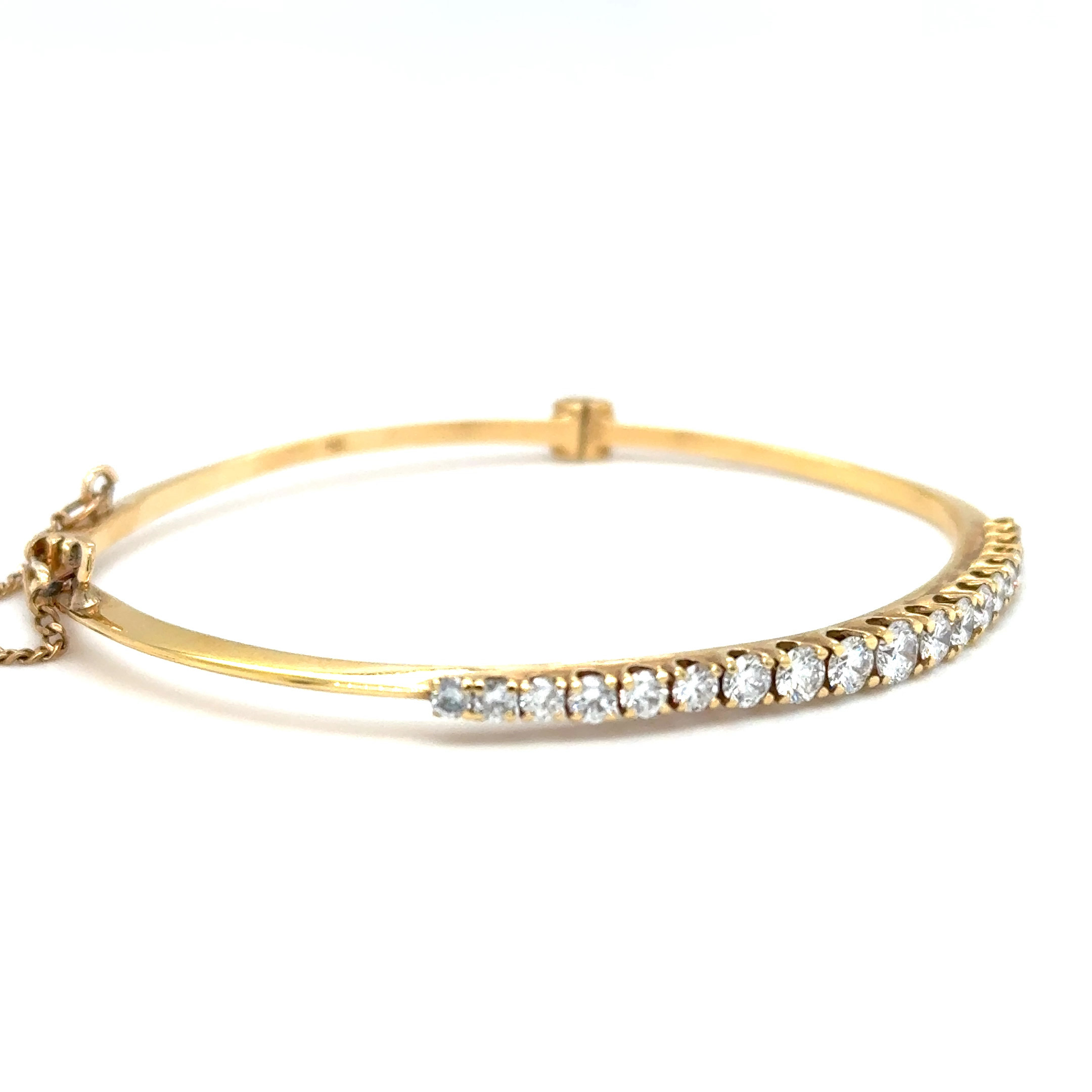 14KYG 1.00ctw G-H VS Bangle