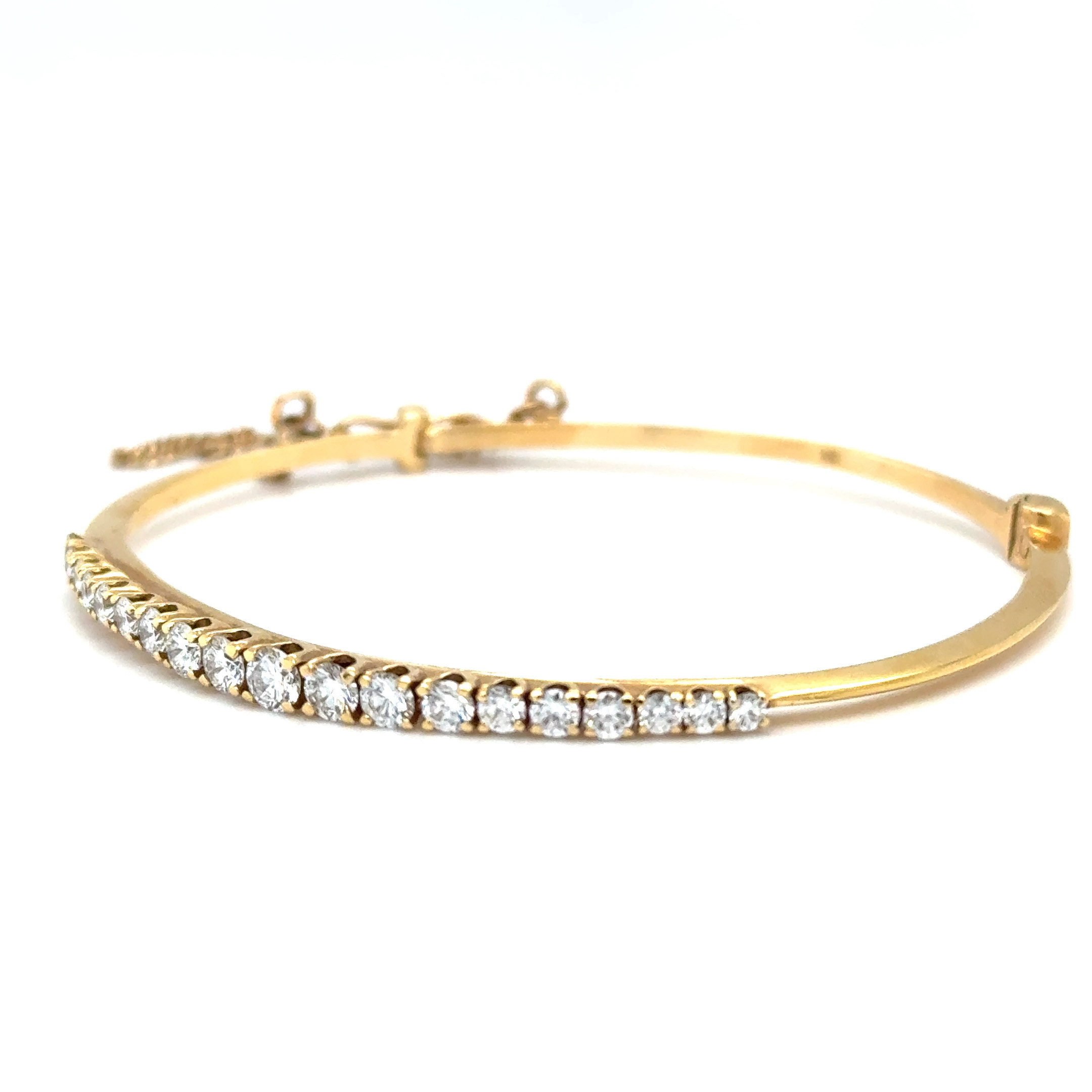 14KYG 1.00ctw G-H VS Bangle